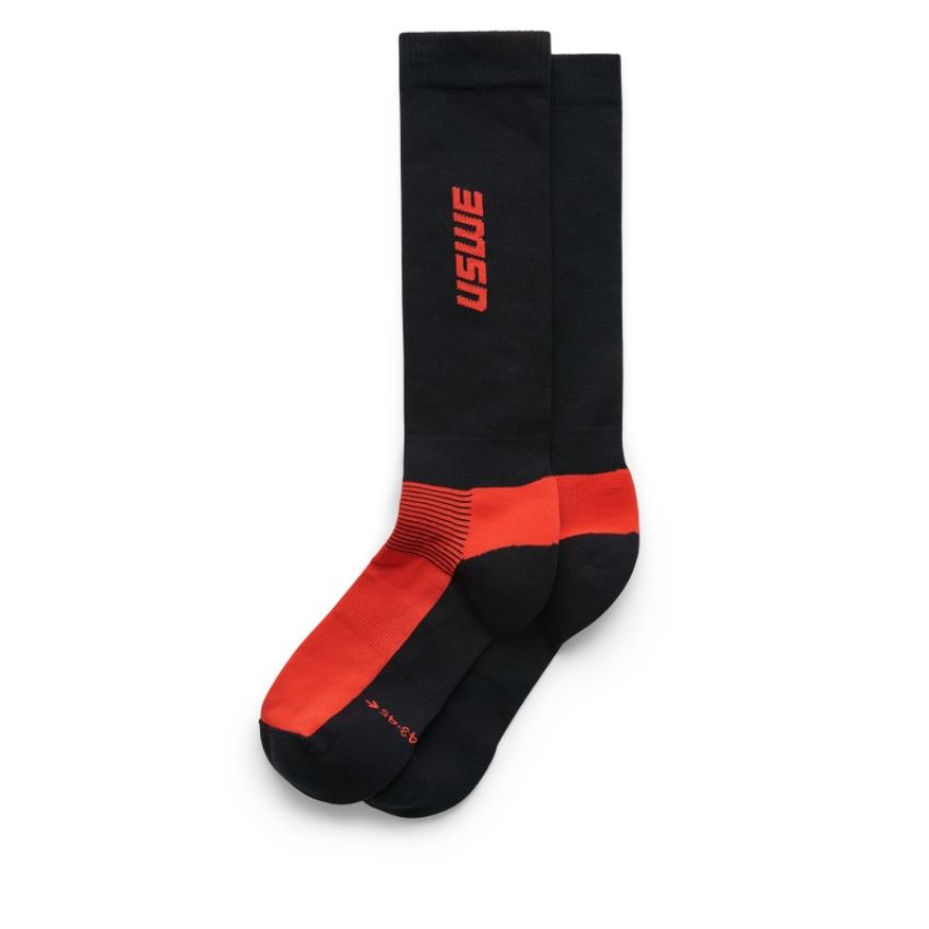 USWE 80295043400537 Rapp Moto Sock Flame Red - Size 37/39