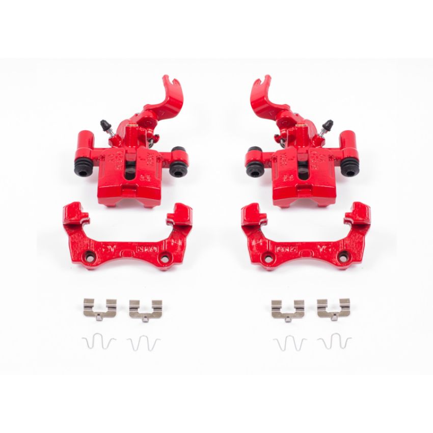 PowerStop S1377A Red Powder Coated Calipers