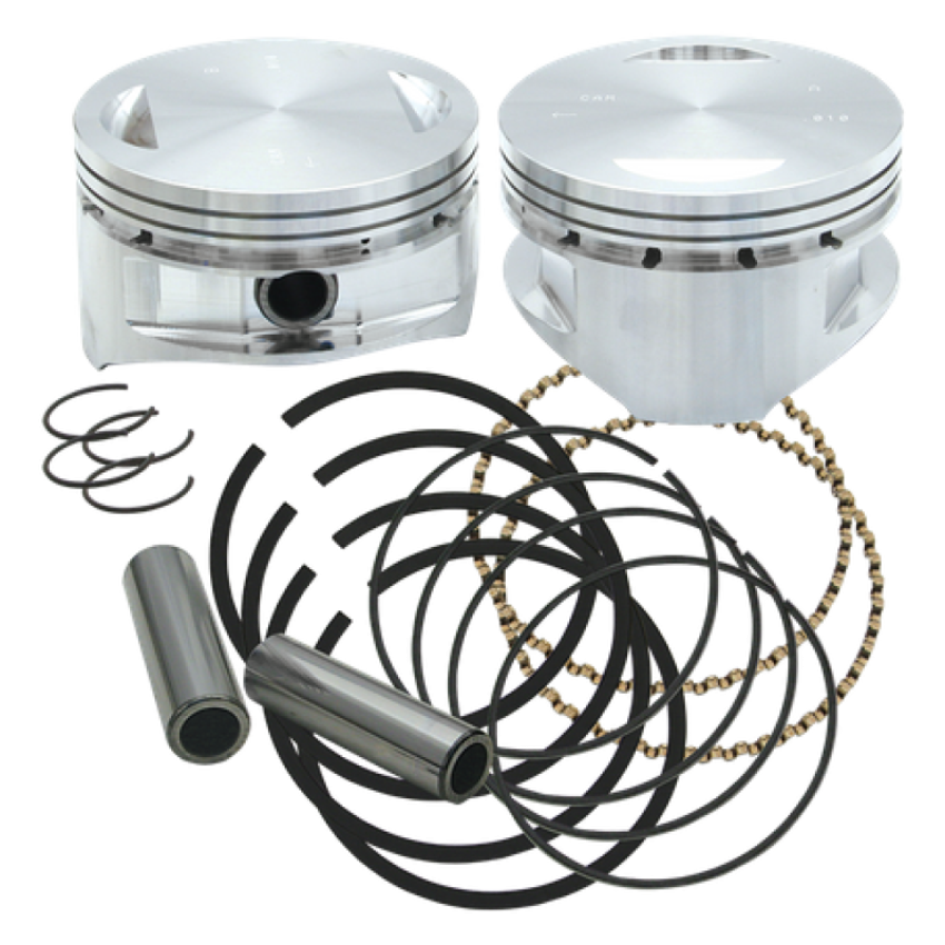 S&S Cycle 92-1411 84-99 BT 4in x 4-1/2in Piston Set - .010in