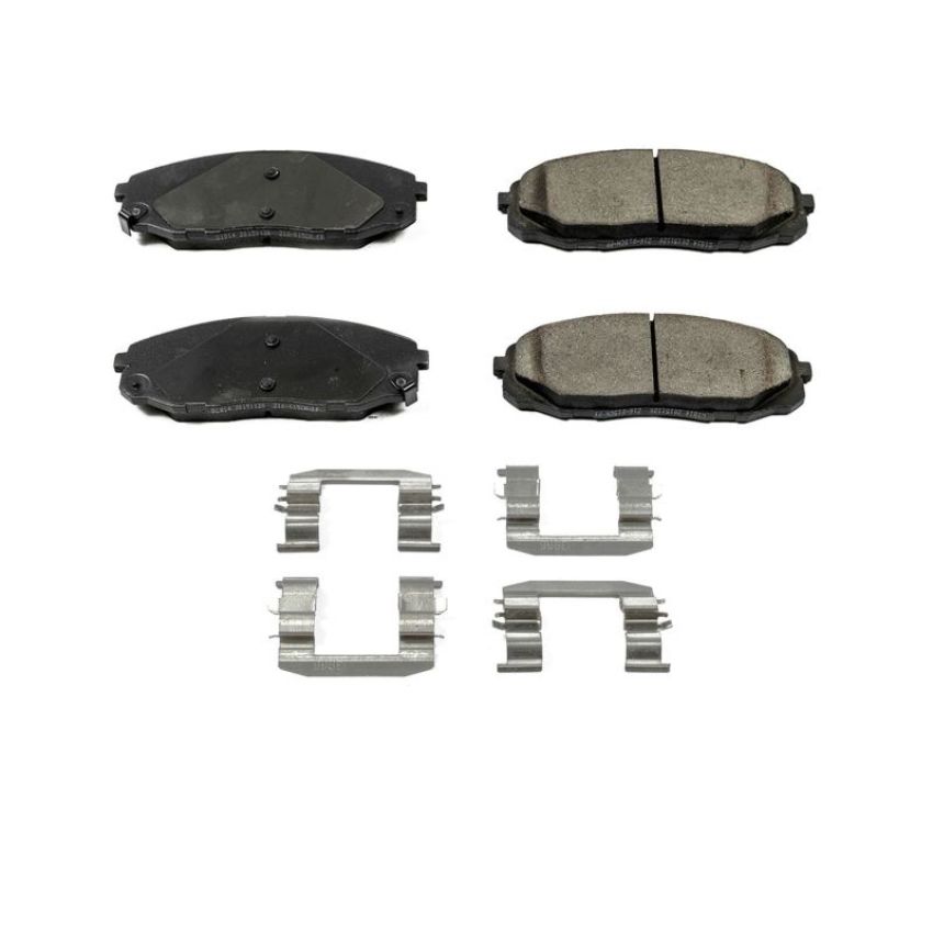 PowerStop 17-1814 PowerStop - Z17 Low-Dust Ceramic Brake Pads with Hardware