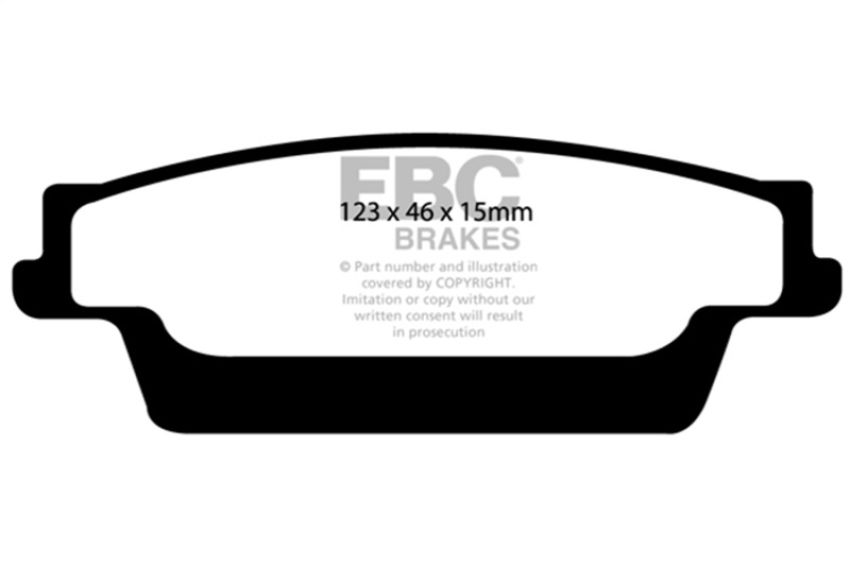 EBC Brakes DP31693C Redstuff Ceramic Low Dust Brake Pads