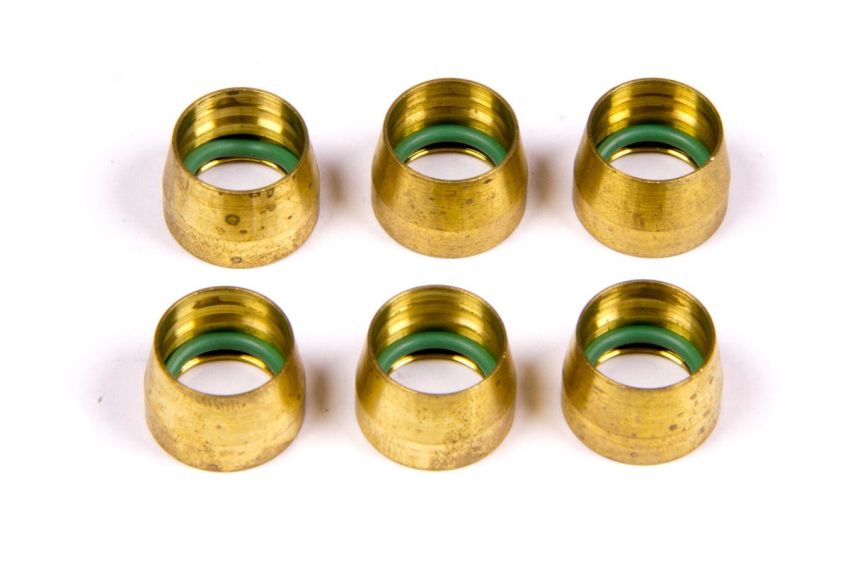 AEROQUIP AERFCM2431 -8 Replacement A/C Brass Sleeves (6pk)
