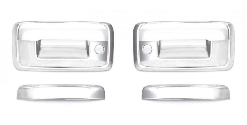 AVS 02-08 Dodge RAM 1500 Tailgate Handle Cover 2pc - Chrome