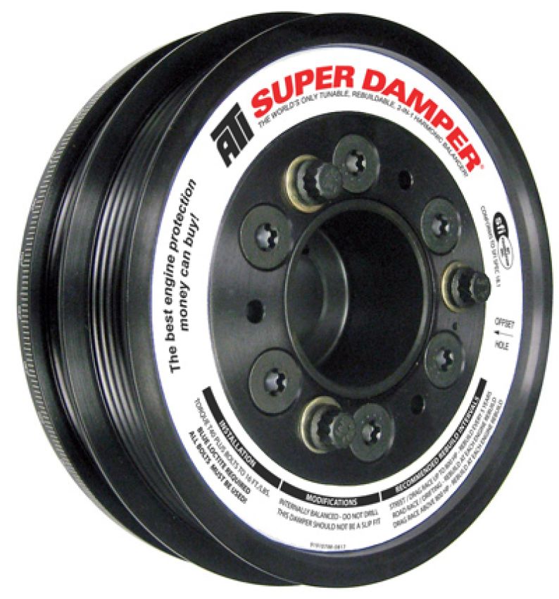 ATI ATI917757 Damper - 6.10in - Alum - 4 & 5 Grv - Acura Nsx 3.0L - 600 HP or Less - 1Pc