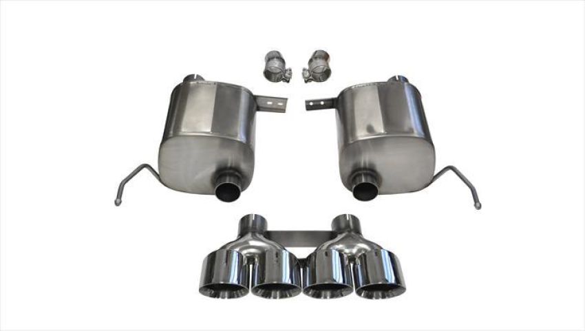 CORSA Performance 14762 Corsa 2014-2019 Corvette C7 Coupe 6.2L V8 AT/MT 2.75in Valve-Back Dual Rear Exit Polished XtremeExh