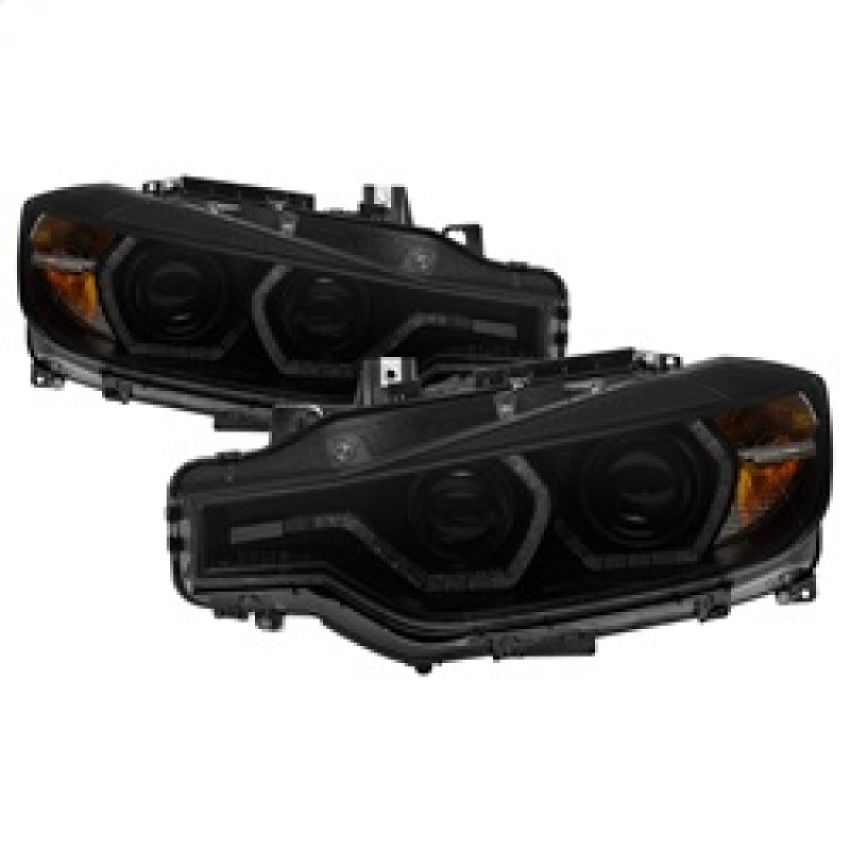 SPYDER 5085047 Projector Headlights - LED DRL - Black Smoke