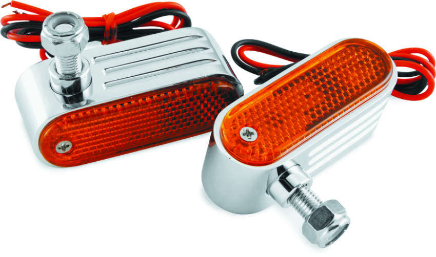 BikeMaster 410653 Marker/Side Lights 5/16in Mount Dual Bulb Amber