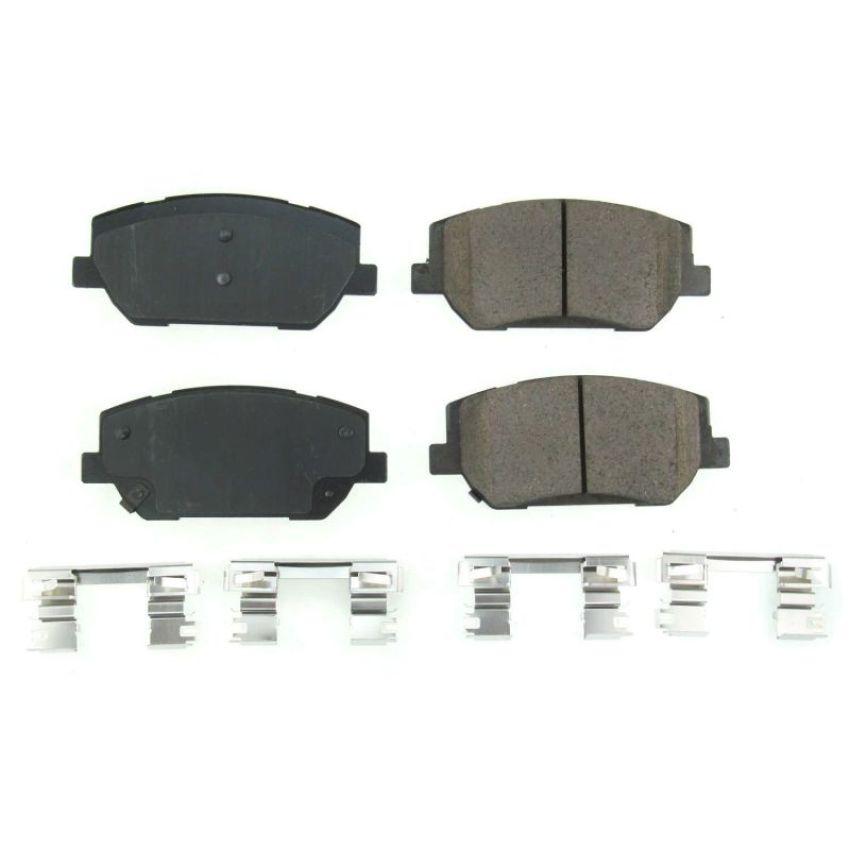 PowerStop 17-2198 PowerStop - Z17 Low-Dust Ceramic Brake Pads with Hardware