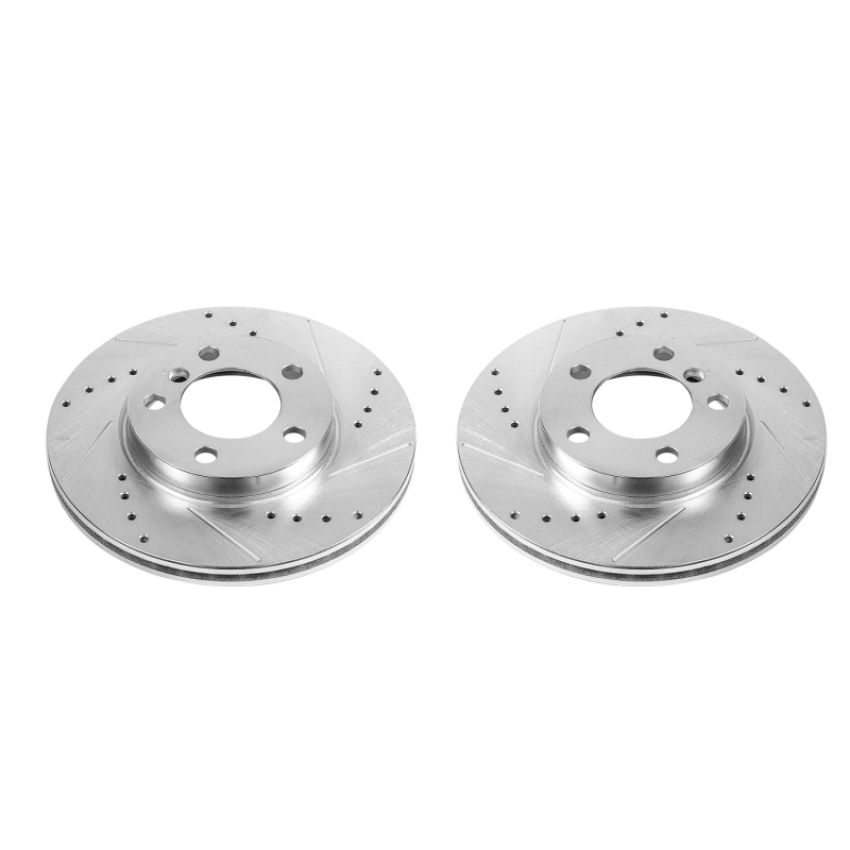 PowerStop EBR1411XPR PowerStop Evolution Performance Drilled, Slotted & Plated Brake Rotor Pair