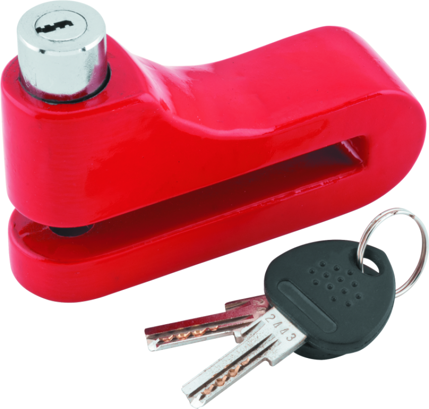 BikeMaster 132249 Bully Lock Disc Lock 10mm - Red
