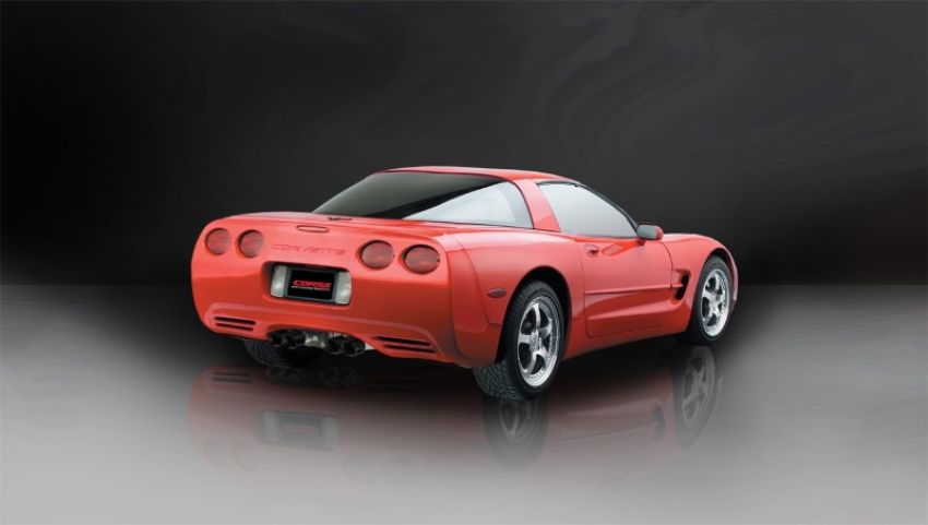 CORSA Performance 14132BLK Corsa 1997-2004 Chevrolet Corvette C5 Z06 5.7L V8 Xtreme Axle-Back Exhaust w/ Black Tips