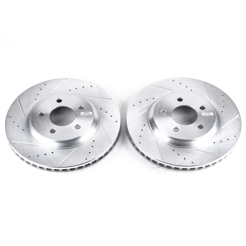 PowerStop AR8171XPR PowerStop Evolution Performance Drilled, Slotted & Plated Brake Rotor Pair