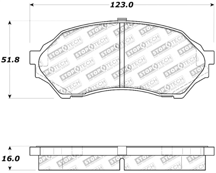 Stoptech 309.07980 Performance Brake Pads