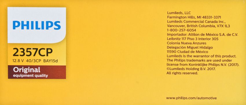 Philips 2357CP Philips Standard Miniature 2357 Pack of 10