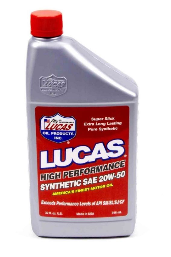 LUCAS OIL LUC10054 Synthetic 20w50 Oil 1 Qt