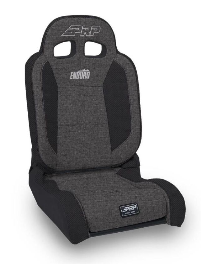 PRP Seats A8701044-54 PRP EnduroDaily Reclining Suspension Seat - Black/Gray Tweed - Driver