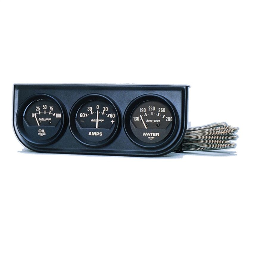 AutoMeter 2347 GAUGE CONSOLE, OILP/WTMP/AMP, 2