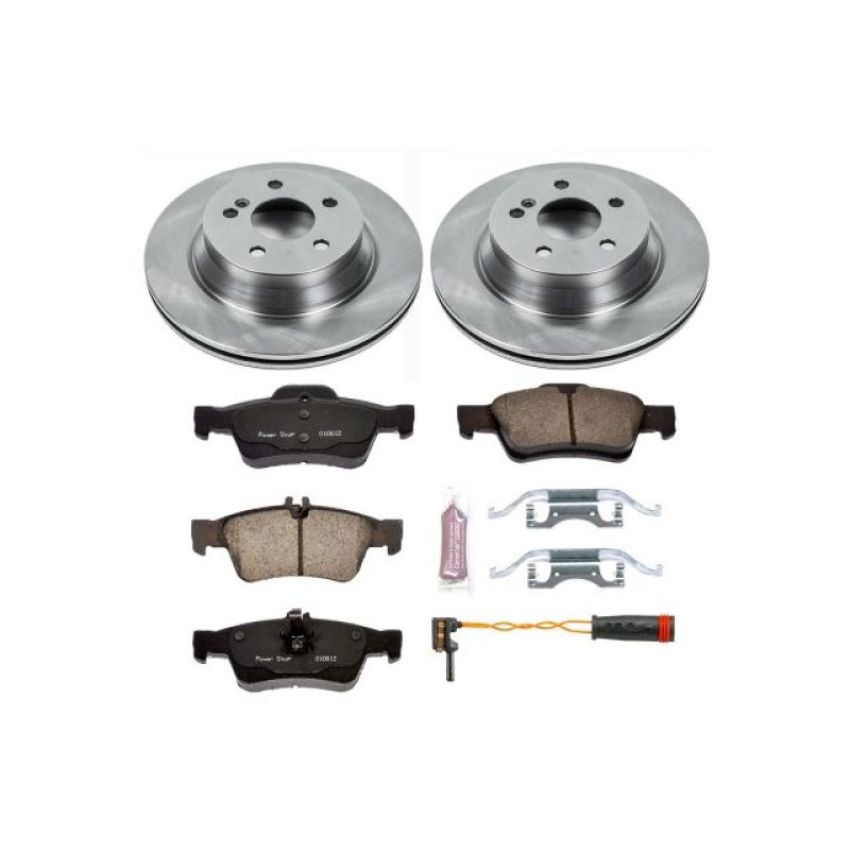 PowerStop KOE5322 OE Stock Replacement Low-Dust Ceramic Brake Pad and Rotor Kit