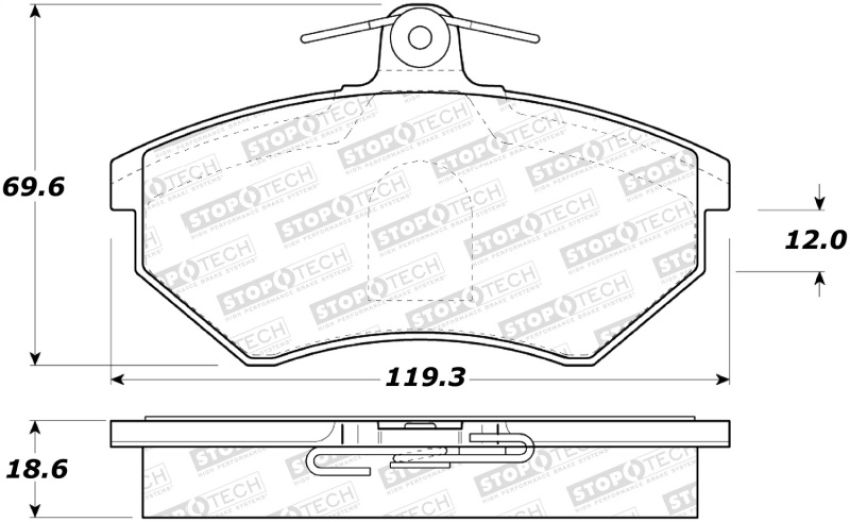 Stoptech 308.07800 Street Brake Pads