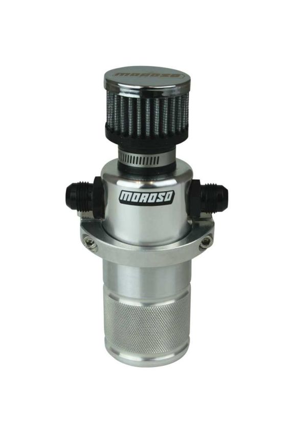 MOROSO MOR85396 Compact Breather Tank Billet Alm. Polished