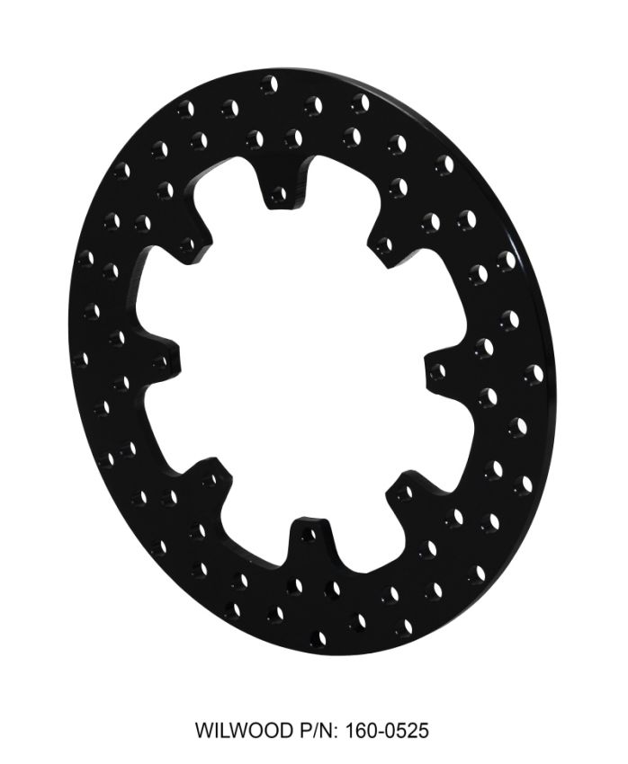 Wilwood 160-0525 Rotor-Steel-Sprint/Mod-Drilled 12.00 x .350 - 8 on 7.00in