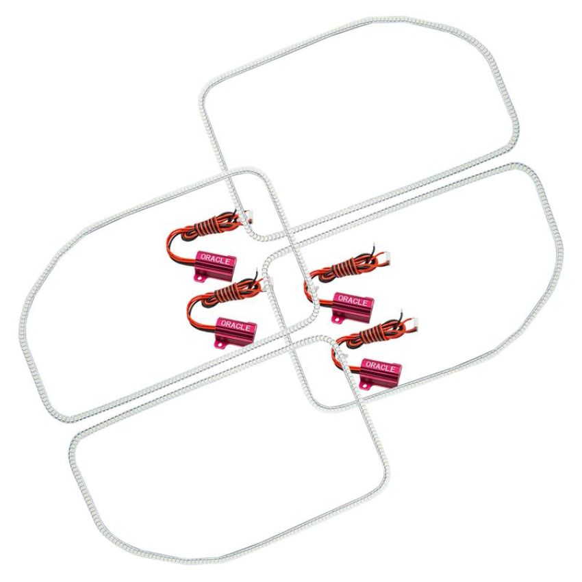 Oracle Lighting 2383-001 LED Halo Kit, Square Ring Design, White