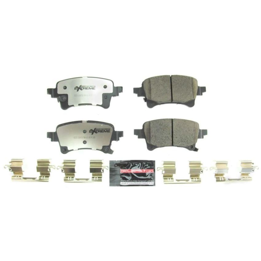 PowerStop Z36-2233 PowerStop - Z36 Truck and SUV Carbon-Fiber Ceramic Brake Pads with Hardware Kit