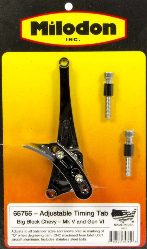 MILODON MIL65765 BBC Timing Pointer - Gen V/VI 6-8in Balancer