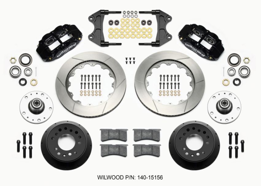 Wilwood 140-15156 Narrow Superlite 6R Front Hub Kit 14.00in WWE ProSpindle (5x4.75in 5x5.00in Hub)