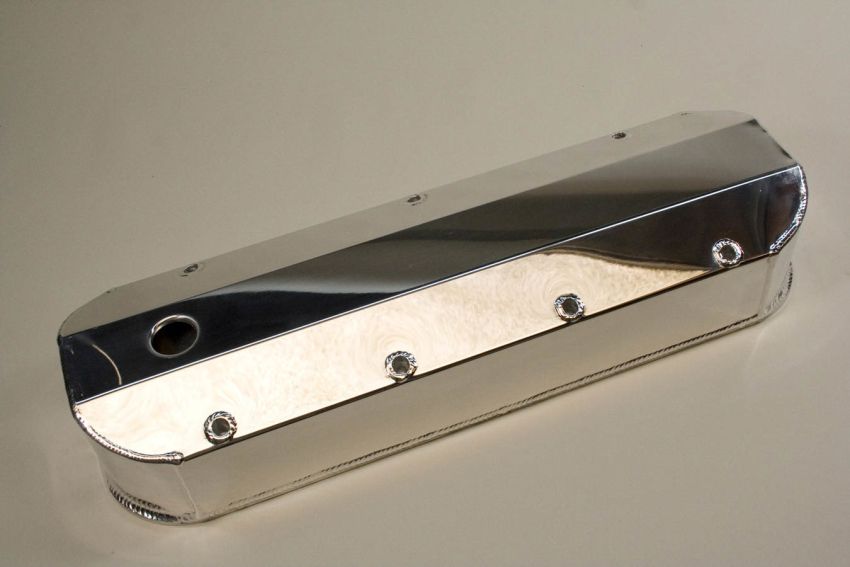 PRW INDUSTRIES, INC. PQX4045408 Billet Rail Fab. V/C's - BBC Tall Polished
