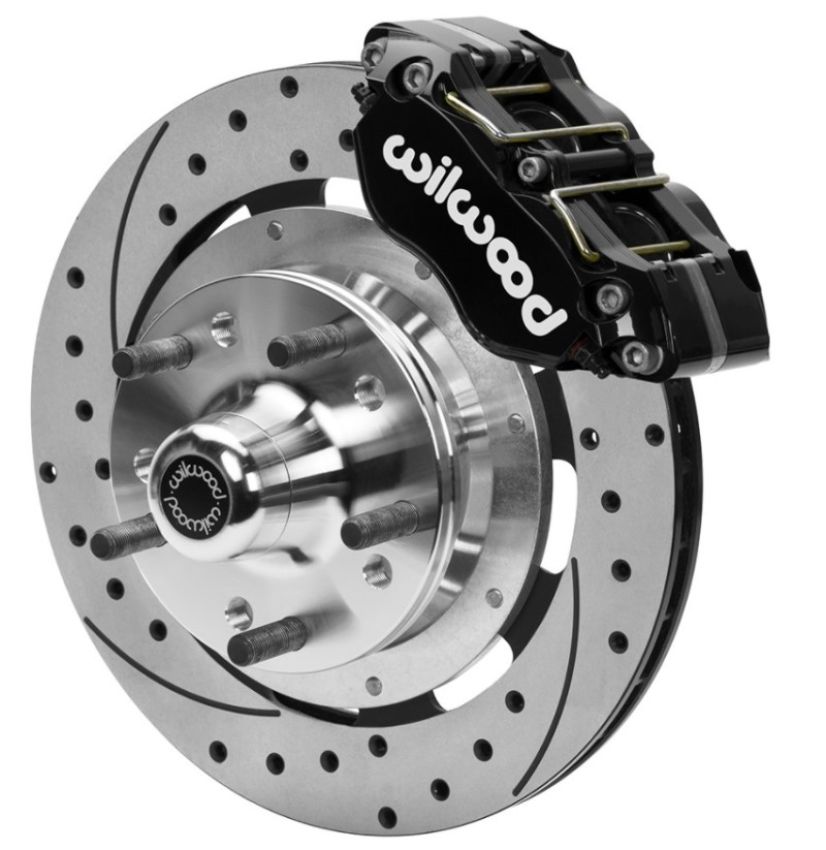 Wilwood 140-15981-D 70-81 FBody/75-79 A&XBody Dynapro Frt Brk Kit 11.75in D/S Rtr Blk Caliper Use w/ PD Spindle