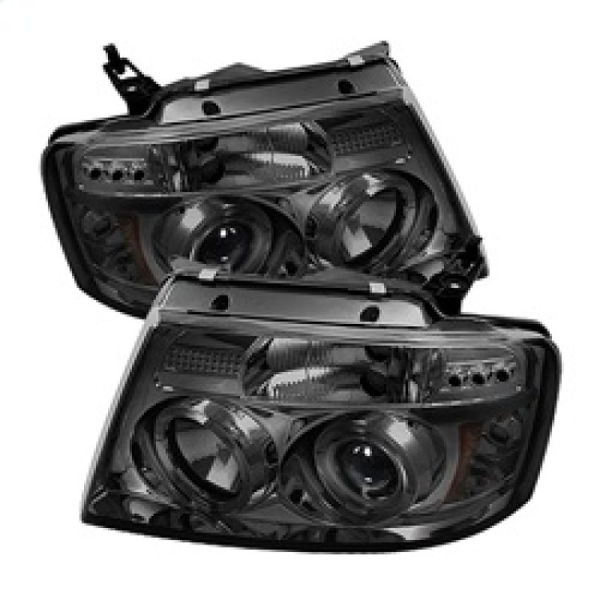 SPYDER 5010223 Projector Headlights - Version 2 - LED Halo - Smoke