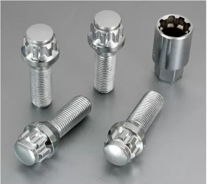 Project Kics W63528 Chrome Kics Bull Lock Bolt 14X1.25 28mm
