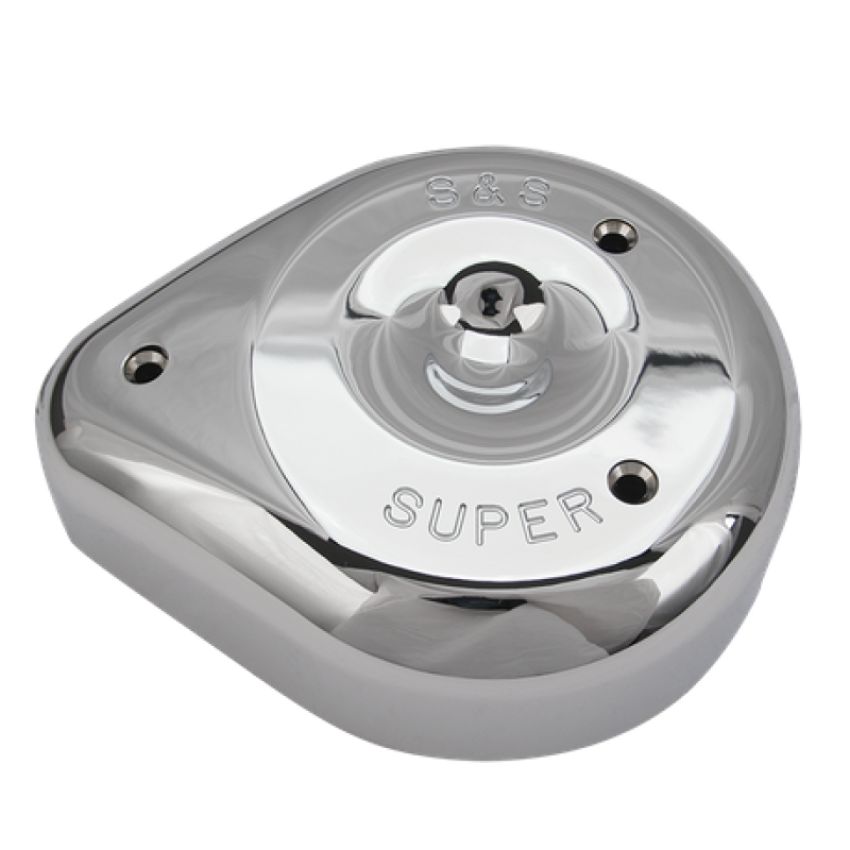S&S Cycle 17-0378 Teardrop Chrome Air Cleaner Cover For S&S Super E/G Carbs
