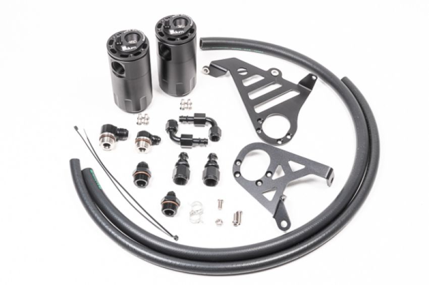 Radium Engineering 20-0328-FL DUAL CATCH CAN KIT, 16-18 FORD FOCUS RS, FLUID LOCK