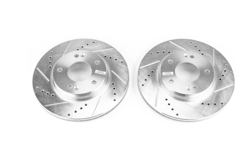 PowerStop JBR1760XPR PowerStop Evolution Performance Drilled, Slotted & Plated Brake Rotor Pair