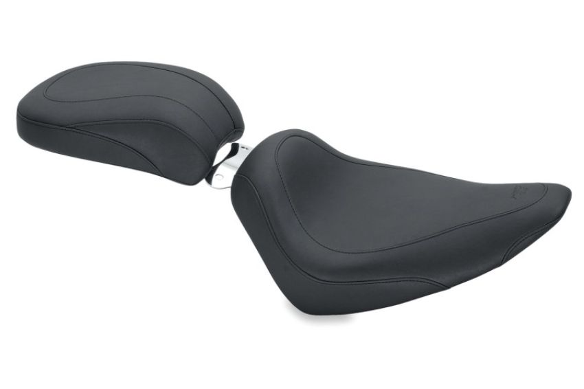 Mustang Motorcycle 76810 Mustang 00-15 Harley Softail Standard Rear Tire Wide Tripper Solo Seat - Black