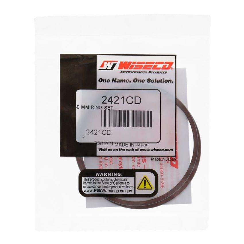 Wiseco 2421CD Wiseco Piston Ring Set, 2 Cycle, 61.50 MM Bore