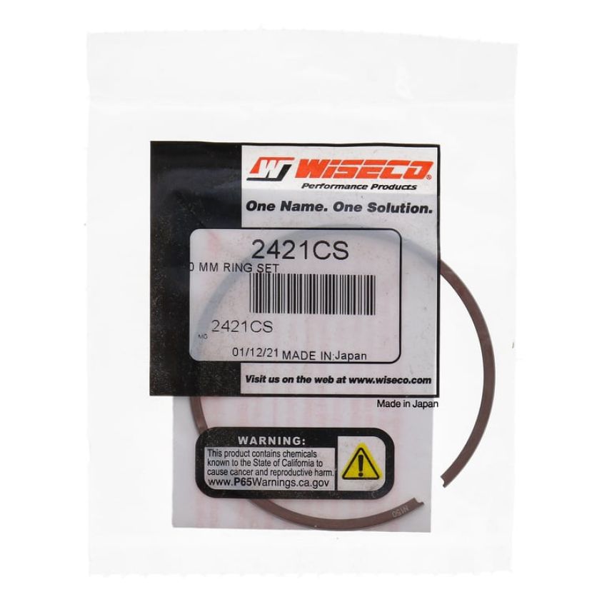 Wiseco 2421CS Wiseco Piston Ring Set, 2 Cycle, 61.50 MM Bore