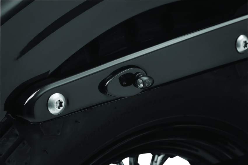 Kuryakyn 2578 Fender Strut Cover Plates Gloss Black