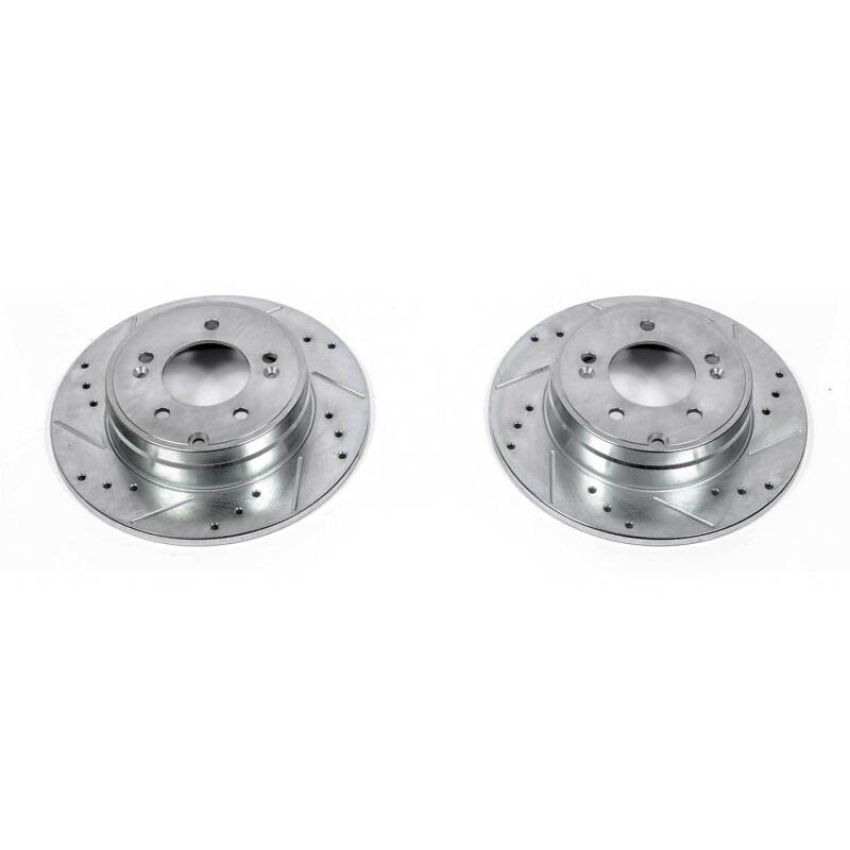 PowerStop JBR1337XPR PowerStop Evolution Performance Drilled, Slotted & Plated Brake Rotor Pair