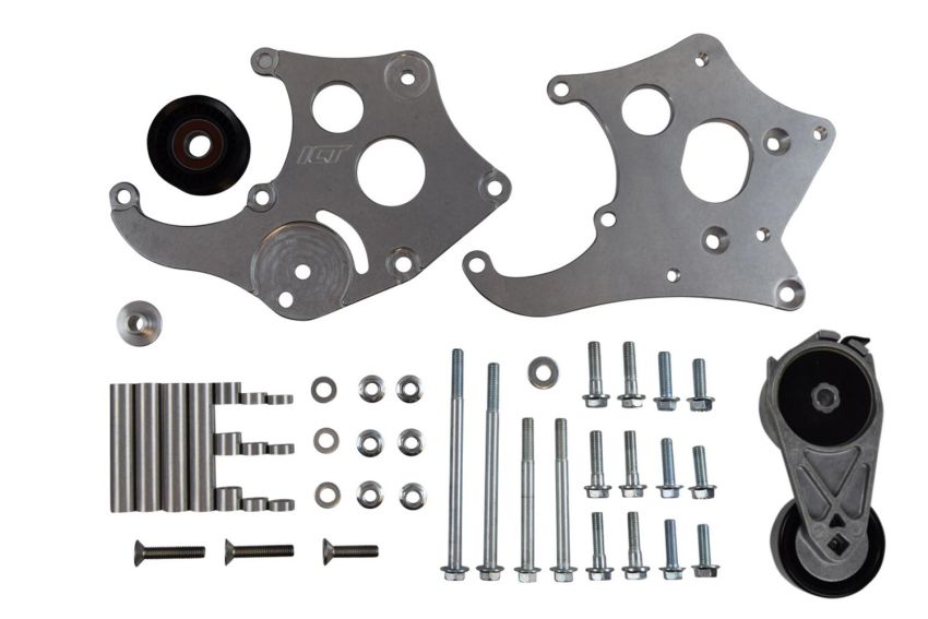 ICT BILLET ICT551474-3 Sanden 508  LS Truck A/C Compressor Bracket Kit
