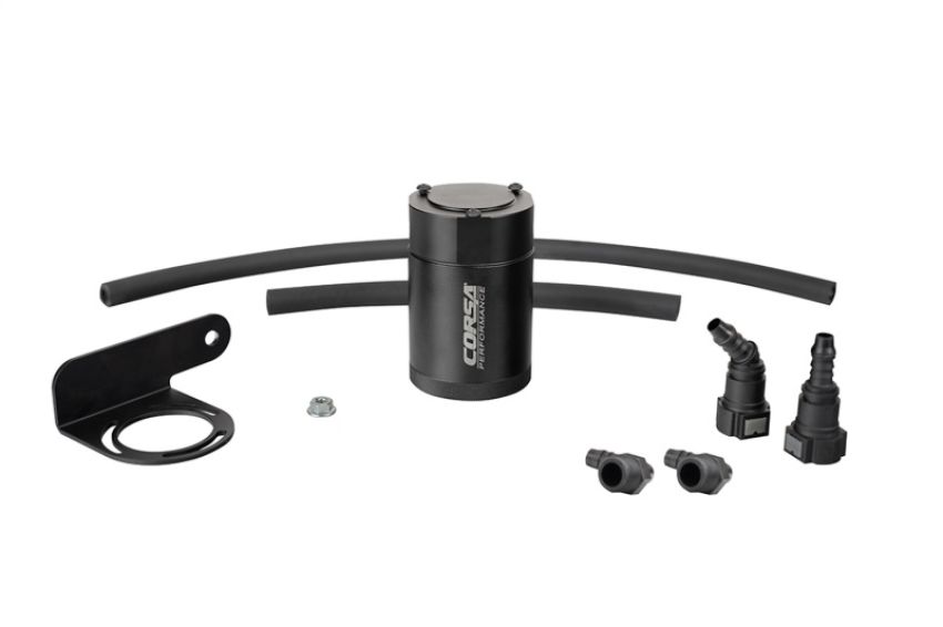Corsa Performance CC0011 CORSA Performance 3 oz. aluminum oil catch can with mounting bracket