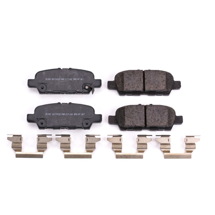 PowerStop 17-1393 PowerStop - Z17 Low-Dust Ceramic Brake Pads with Hardware