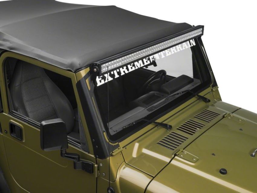 Raxiom J106745 97-06 Jeep Wrangler TJ 50-In LED Light Bar Windshield Mount