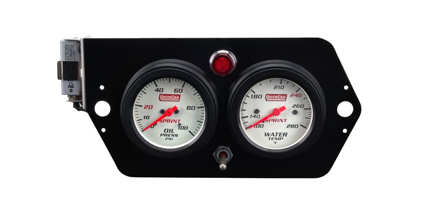 QUICKCAR RACING PRODUCTS QRP61-6005-1 Gauge Panel Deluxe Sprint w/Mag Switch