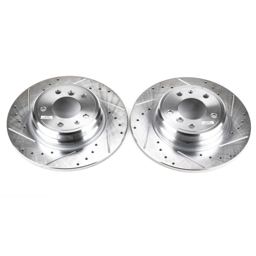 PowerStop EBR422XPR PowerStop Evolution Performance Drilled, Slotted & Plated Brake Rotor Pair