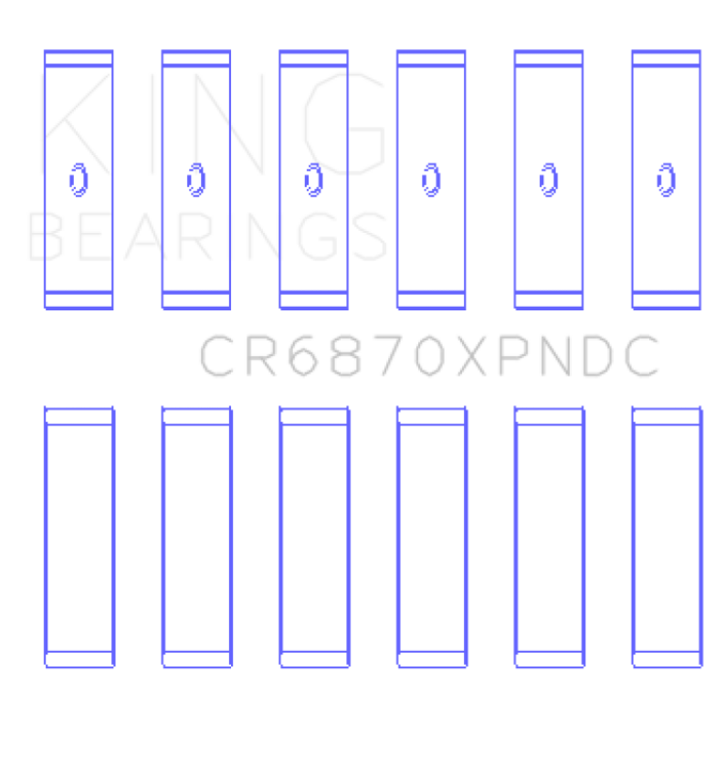 King Nissan VR38DETT pMaxKote Performance Con Rod w/ Dowel Hole Bearing Set
