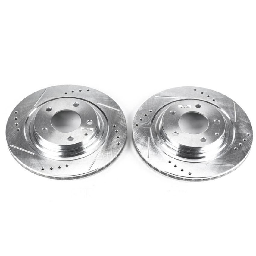PowerStop JBR761XPR PowerStop Evolution Performance Drilled, Slotted & Plated Brake Rotor Pair