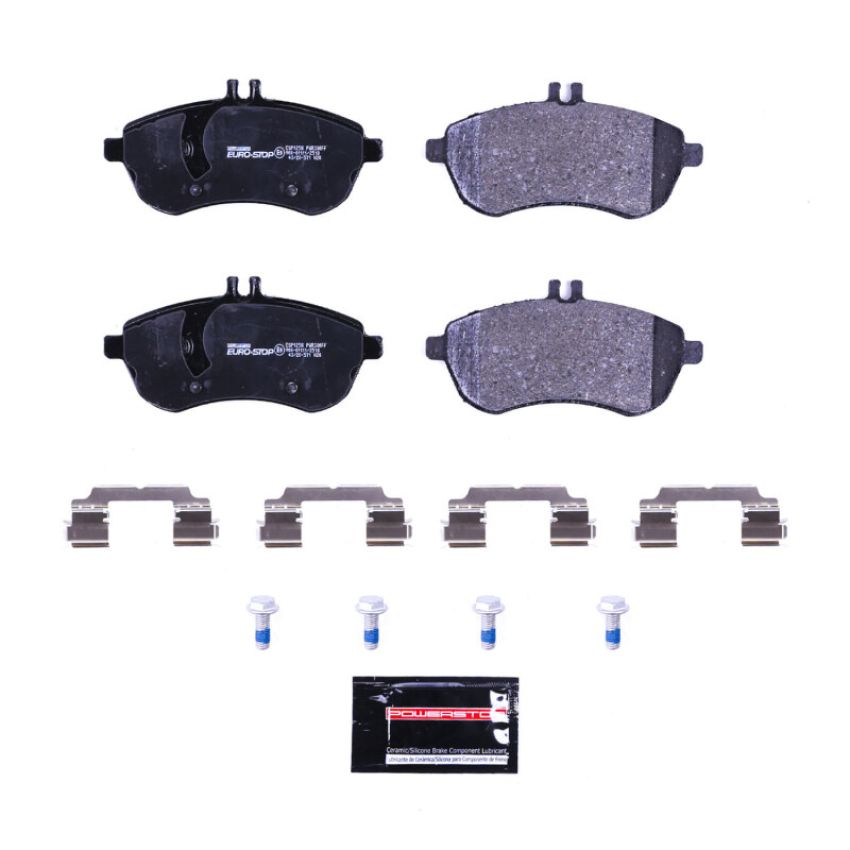 PowerStop ESP1258 EuroStop ECE-R90 Certified Brake Pad Set